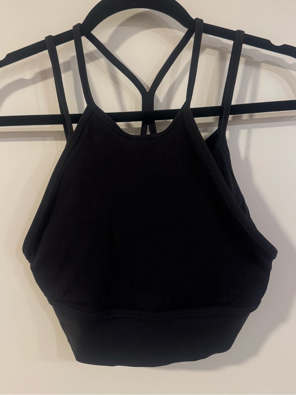 Nike Black Strappy High-Neck Sports Bra